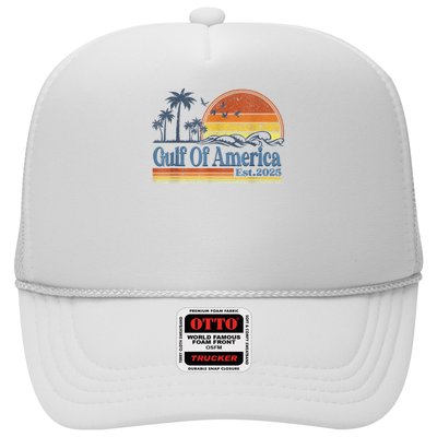 Gulf Of US America Est 2025 Retro Vintage Beach Style Trucker Hat