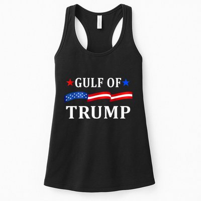 Gulf Of Usa America Funny Trump 47th President Usa Flag Womens Tank Top