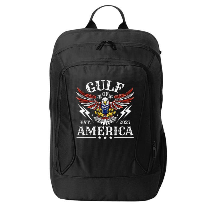 Gulf Of USA America Est 2025 American Flag Eagle 4th Of City Backpack