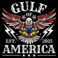 Gulf Of USA America Est 2025 American Flag Eagle 4th Of City Backpack
