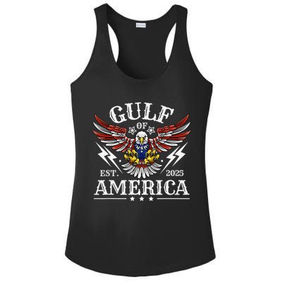 Gulf Of USA America Est 2025 American Flag Eagle 4th Of Ladies PosiCharge Competitor Racerback Tank