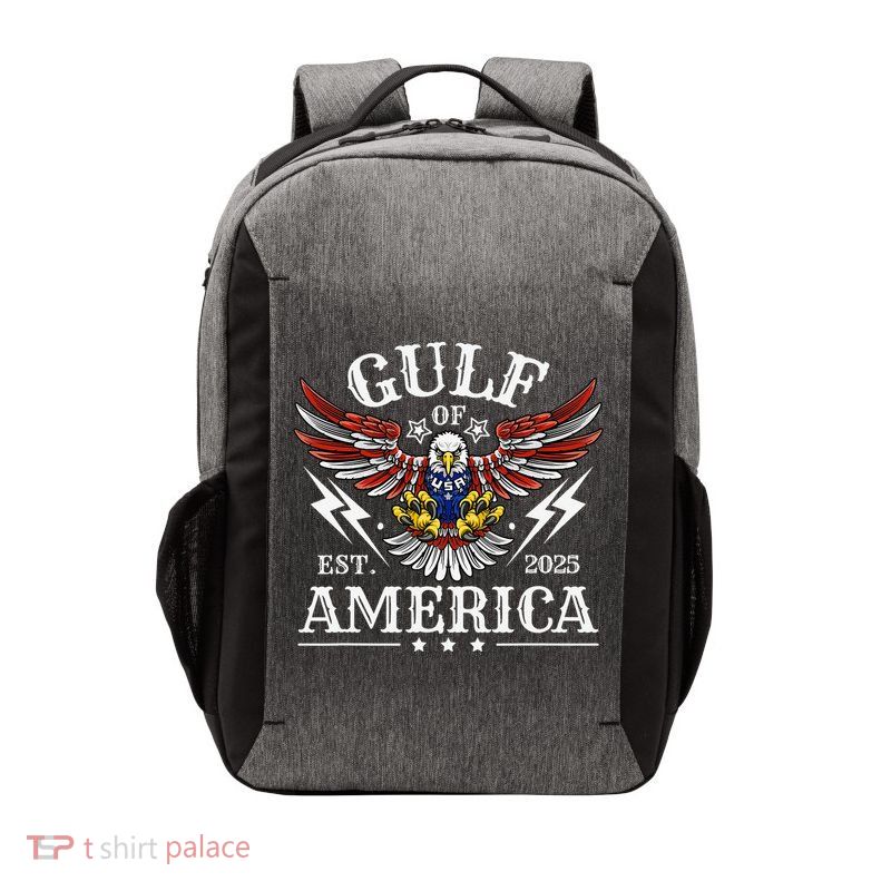 Gulf Of USA America Est 2025 American Flag Eagle 4th Of Vector Backpack