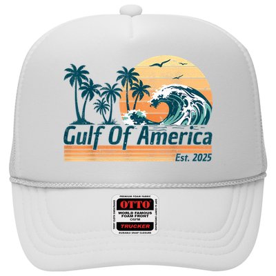 Gulf Of Us America Est 2025 Retro Vintage Beach Trucker Hat