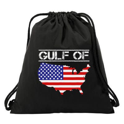 Gulf Of United States Of America Trump America Map Drawstring Bag