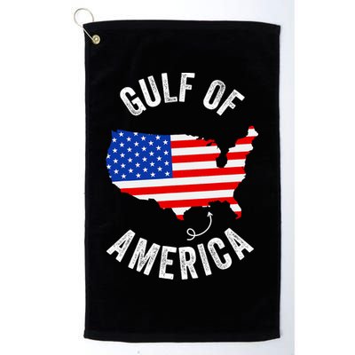 Gulf Of Usa America Funny Gulf Of Mexico Usa Flag Map July 4 Golf Towel