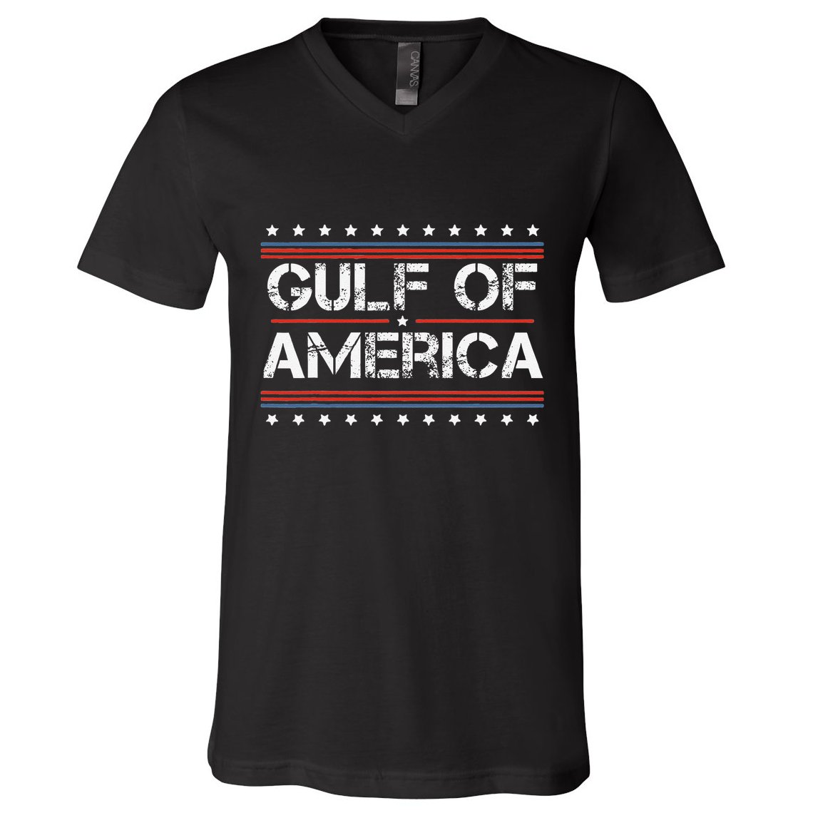 Gulf Of United States Or Usa Of America V-Neck T-Shirt