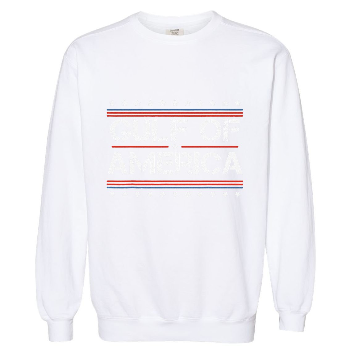 Gulf Of United States Or Usa Of America Garment-Dyed Sweatshirt