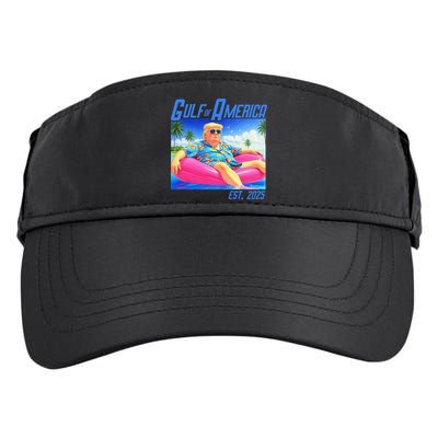 Gulf Of US America Est 2025 Funny Trump Hawaii Adult Drive Performance Visor