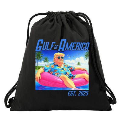 Gulf Of US America Est 2025 Funny Trump Hawaii Drawstring Bag