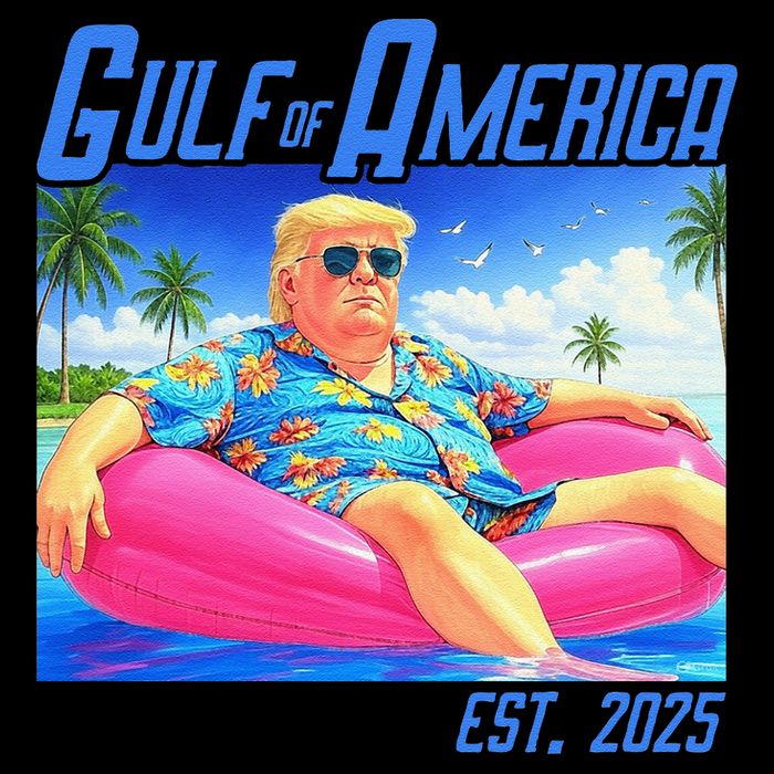 Gulf Of US America Est 2025 Funny Trump Hawaii Womens Tank Top