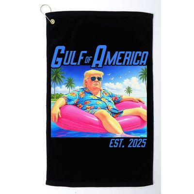 Gulf Of US America Est 2025 Funny Trump Hawaii Golf Towel