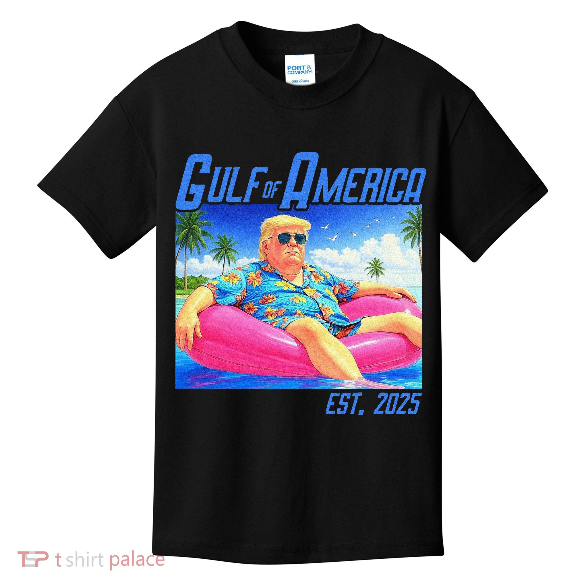 Gulf Of US America Est 2025 Funny Trump Hawaii Kids T-Shirt