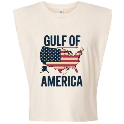 Gulf Of Usa America Funny Gulf Of Mexico Usa Flag Garment-Dyed Women's Muscle Tee