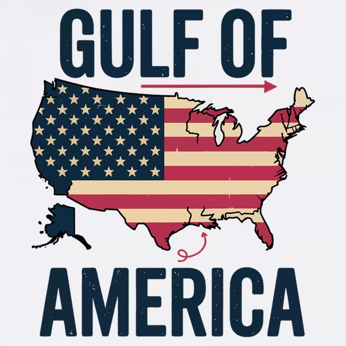 Gulf Of Usa America Funny Gulf Of Mexico Usa Flag Cooling Performance Crew T-Shirt