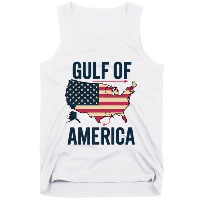 Gulf Of Usa America Funny Gulf Of Mexico Usa Flag Tank Top