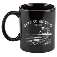 Gulf Of Usa America Funny Gulf Of Mexico Flag Map 4th July 11oz C Handle Ceramic Mug