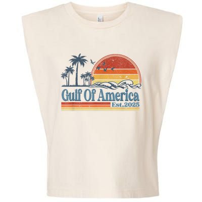 Gulf Of Us America Est 2025 Retro Vintage Beach Garment-Dyed Women's Muscle Tee