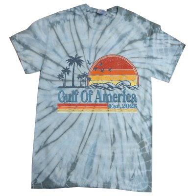 Gulf Of Us America Est 2025 Retro Vintage Beach Tie-Dye T-Shirt