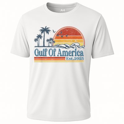 Gulf Of Us America Est 2025 Retro Vintage Beach Performance Shirt