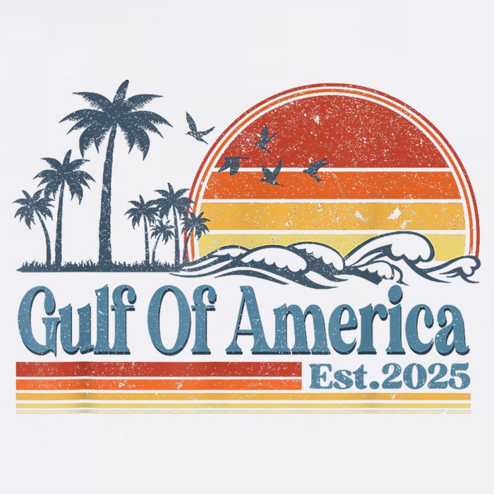 Gulf Of Us America Est 2025 Retro Vintage Beach Baby Bodysuit