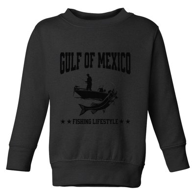 Gulf Of Us America Fishing Gulf Of Mexico Fishing Fish Toddler Sweatshirt