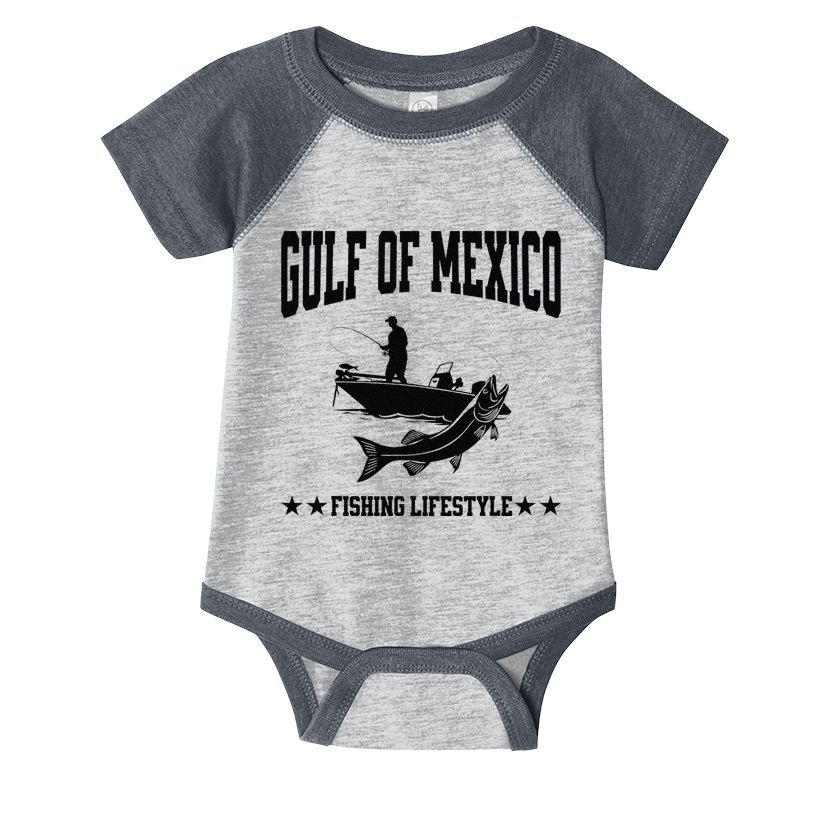Gulf Of Us America Fishing Gulf Of Mexico Fishing Fish Infant Baby Jersey Bodysuit