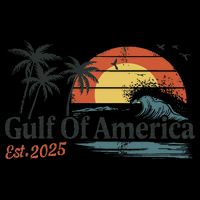 Gulf Of Usa America Est 2025 Retro Vintage Beach Kids T-Shirt