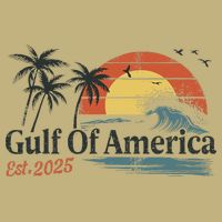 Gulf Of Usa America Est 2025 Retro Vintage Beach T-Shirt