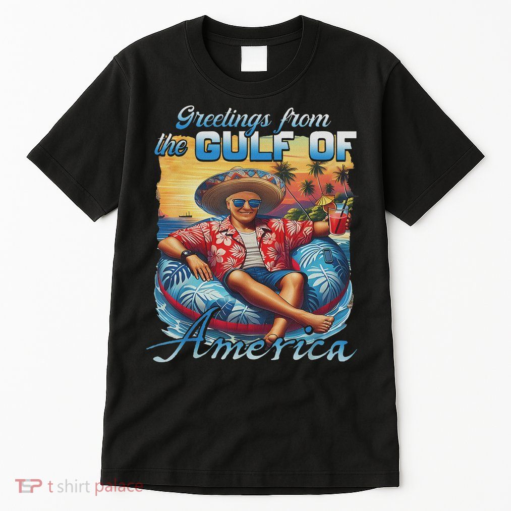 Gulf Of Usa America Trump Greeting From The Patriotic Gulf Tall T-Shirt