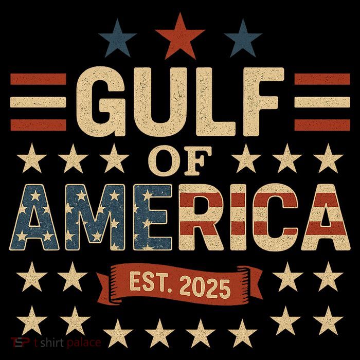 Gulf Of USA America Est 2025 American Flag Tank Top