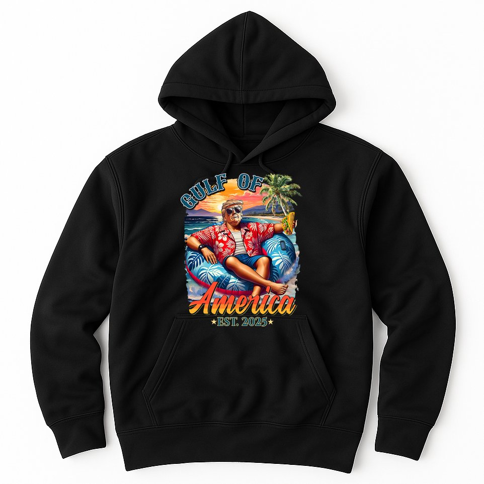 Gulf Of US America 2025 Trump Light Drink Gulf Mexico  Hoodie
