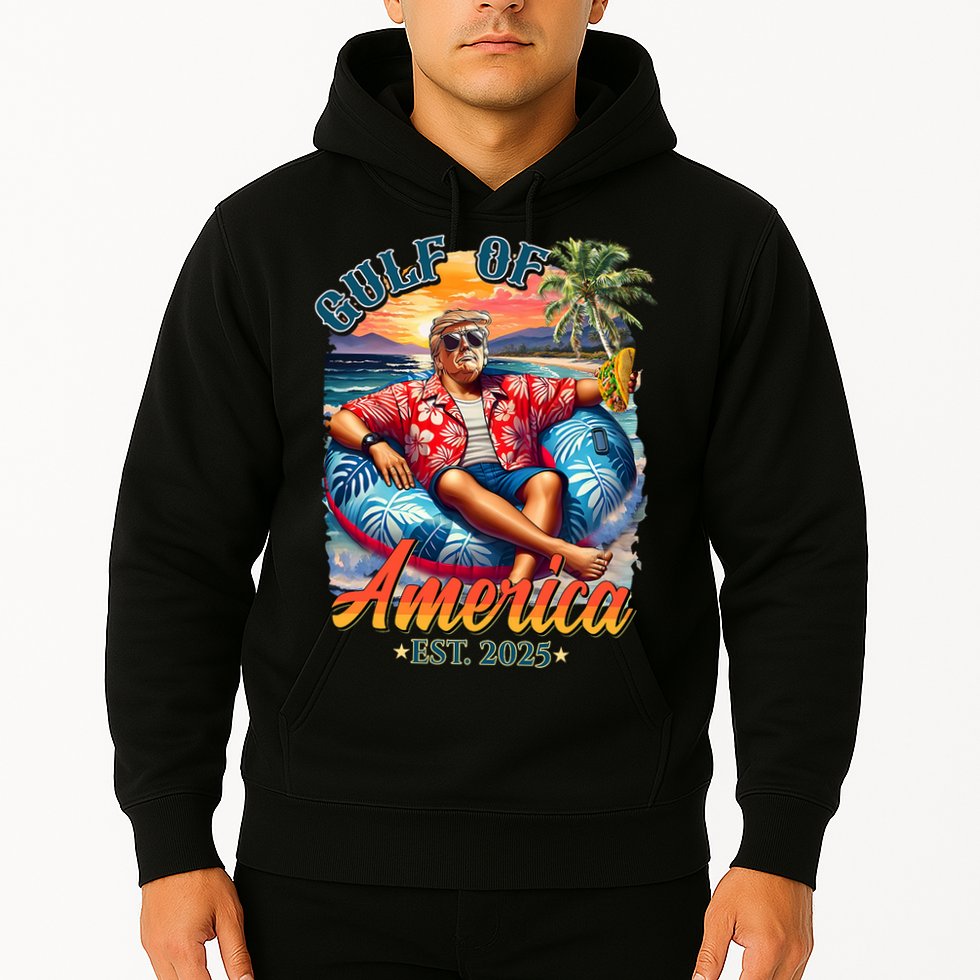 Gulf Of US America 2025 Trump Light Drink Gulf Mexico  Hoodie