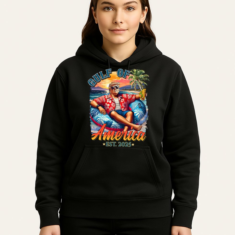 Gulf Of US America 2025 Trump Light Drink Gulf Mexico  Hoodie