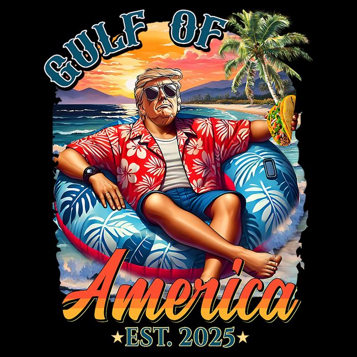 Gulf Of US America 2025 Trump Light Drink Gulf Mexico  Hoodie