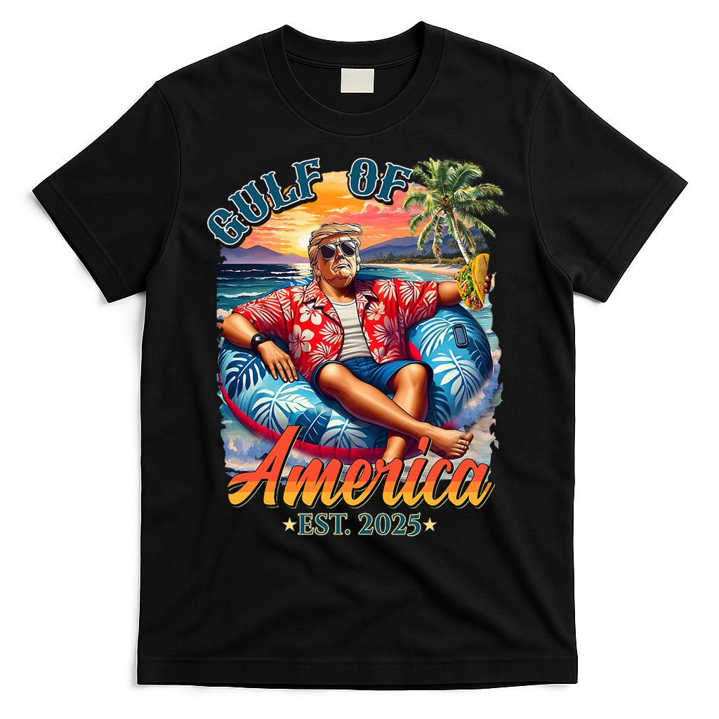 Gulf Of US America 2025 Trump Light Drink Gulf Mexico  T-Shirt