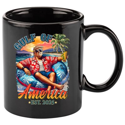 Gulf Of US America 2025 Trump Light Drink Gulf Mexico  11oz C Handle Ceramic Mug
