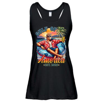 Gulf Of US America 2025 Trump Light Drink Gulf Mexico  Ladies Essential Flowy Tank