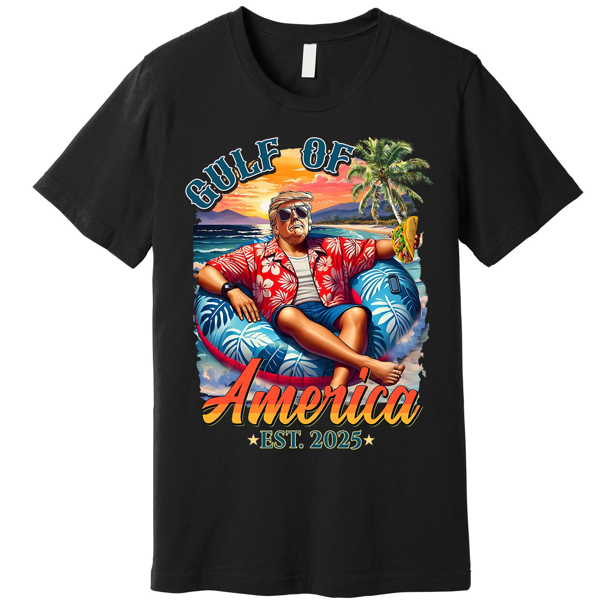 Gulf Of US America 2025 Trump Light Drink Gulf Mexico  Premium T-Shirt