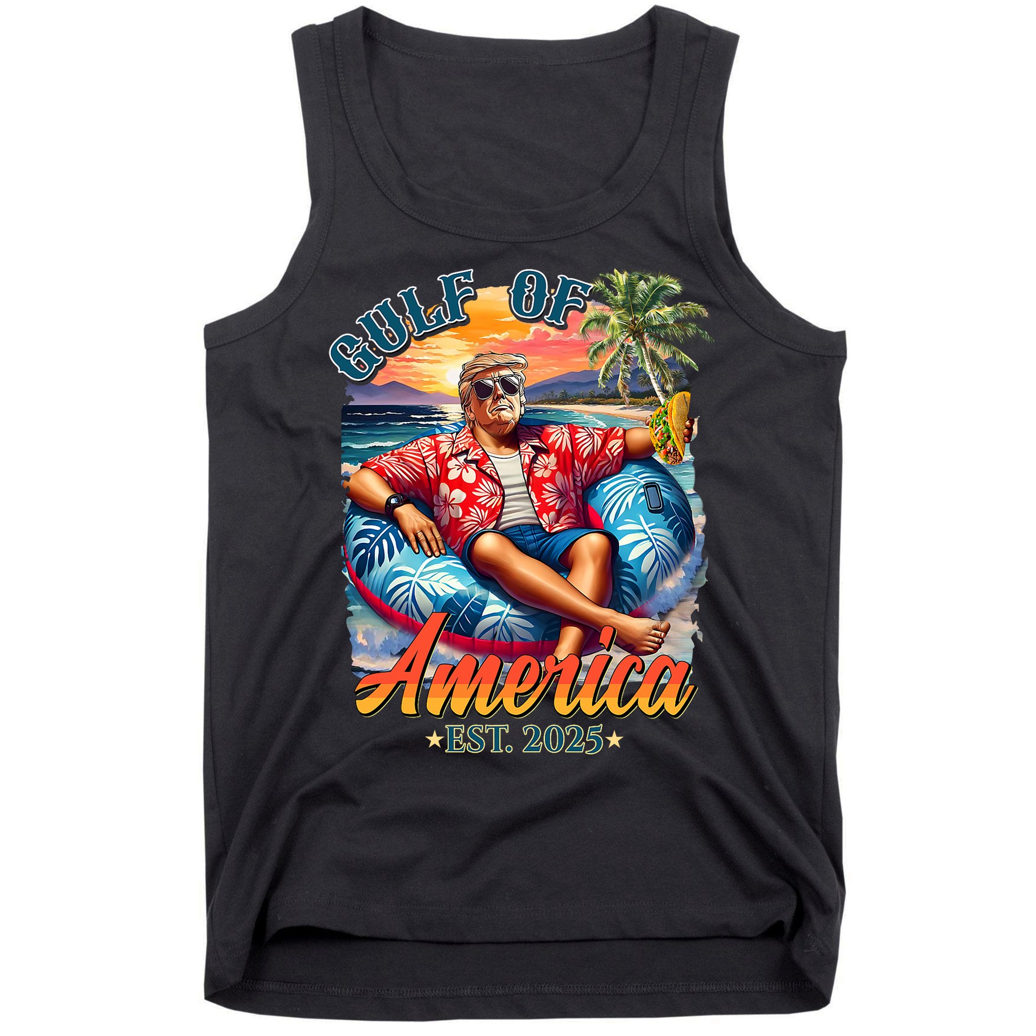 Gulf Of US America 2025 Trump Light Drink Gulf Mexico  Tank Top
