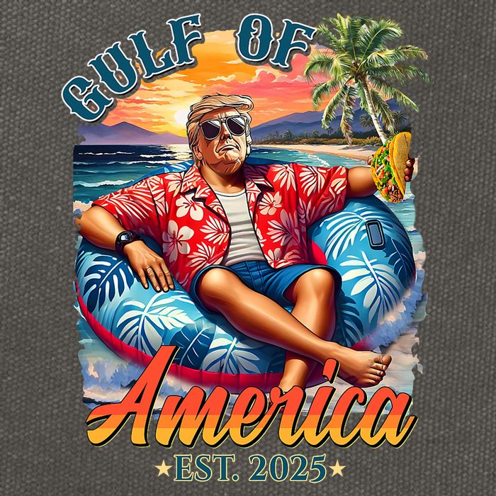 Gulf Of US America 2025 Trump Light Drink Gulf Mexico  Cotton Canvas Backpack