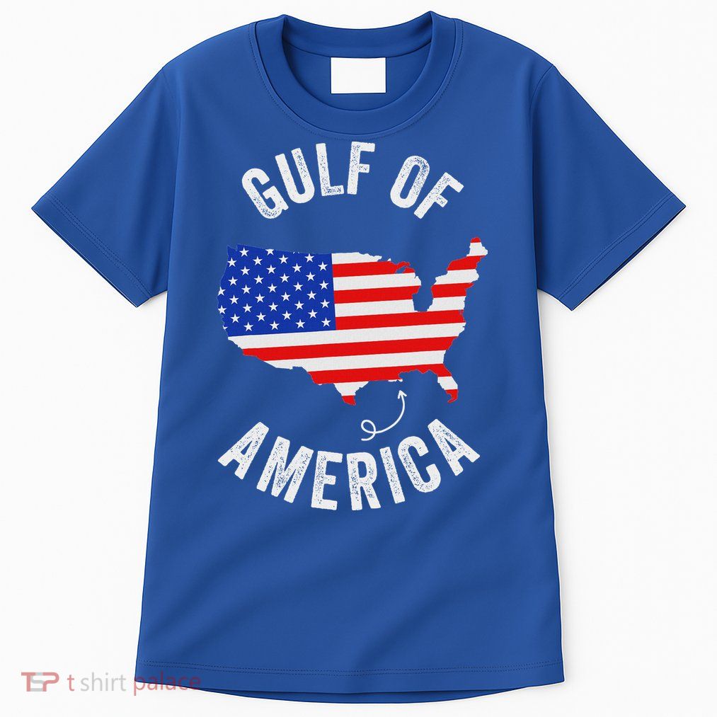 Gulf Of Usa America Funny Gulf Of Mexico Usa Flag Tall T-Shirt