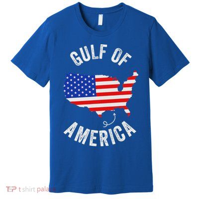 Gulf Of Usa America Funny Gulf Of Mexico Usa Flag Premium T-Shirt