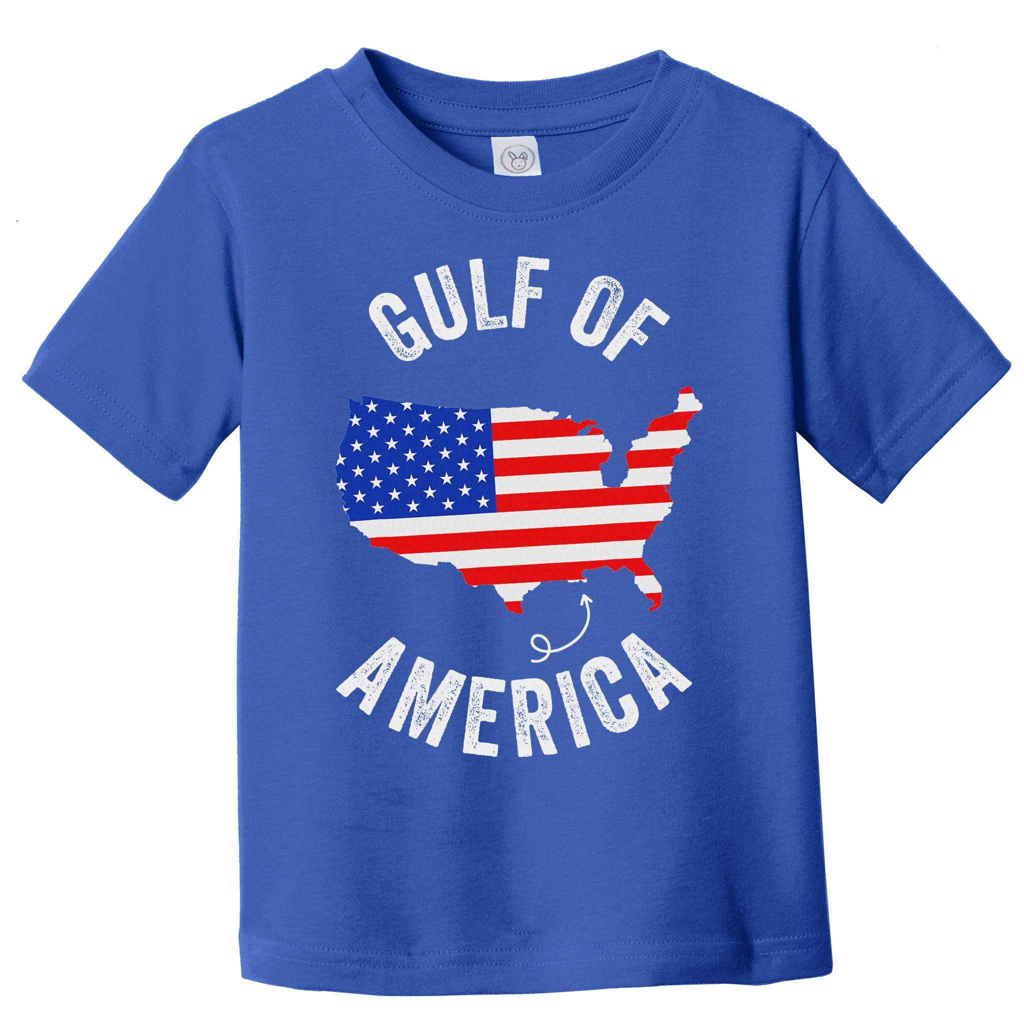 Gulf Of Usa America Funny Gulf Of Mexico Usa Flag Toddler T-Shirt