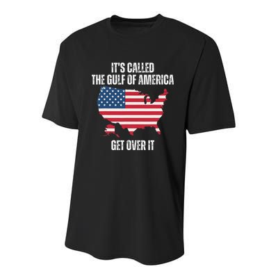 Gulf Of Usa America Funny Usa Flag Youth Performance Sprint T-Shirt