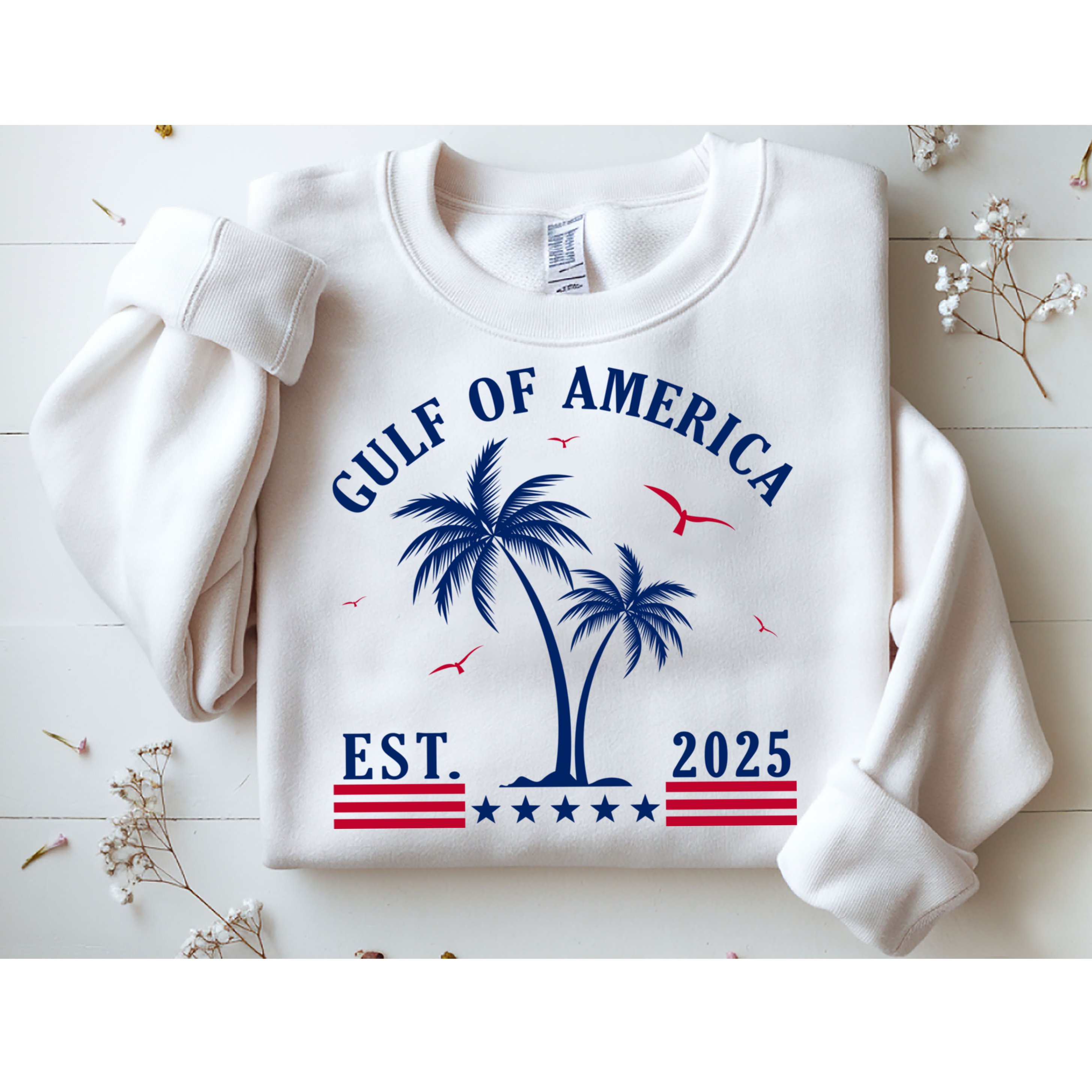 Gulf Of Usa America Retro Gulf Of Usa America Est 2025 Sweatshirt