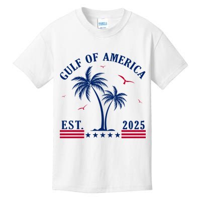 Gulf Of Usa America Retro Gulf Of Usa America Est 2025 Kids T-Shirt