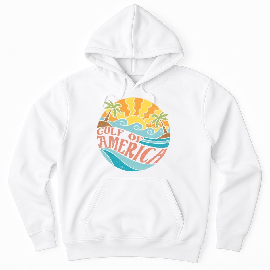 Gulf Of Us America Est 2025 Retro Vintage Hoodie