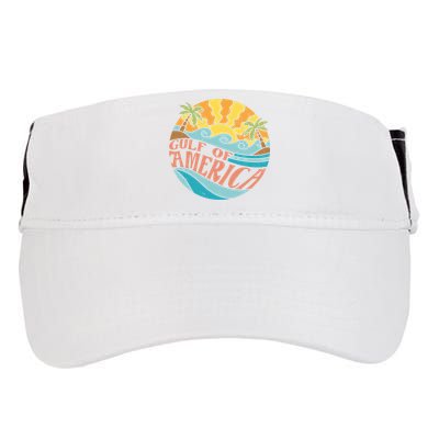 Gulf Of Us America Est 2025 Retro Vintage Adult Drive Performance Visor