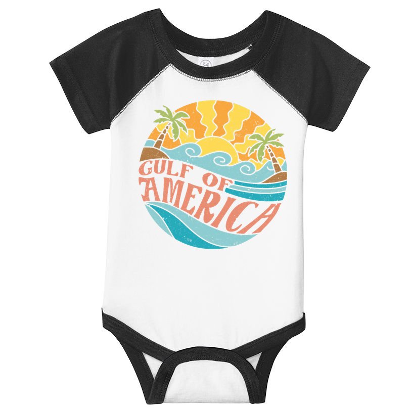 Gulf Of Us America Est 2025 Retro Vintage Infant Baby Jersey Bodysuit