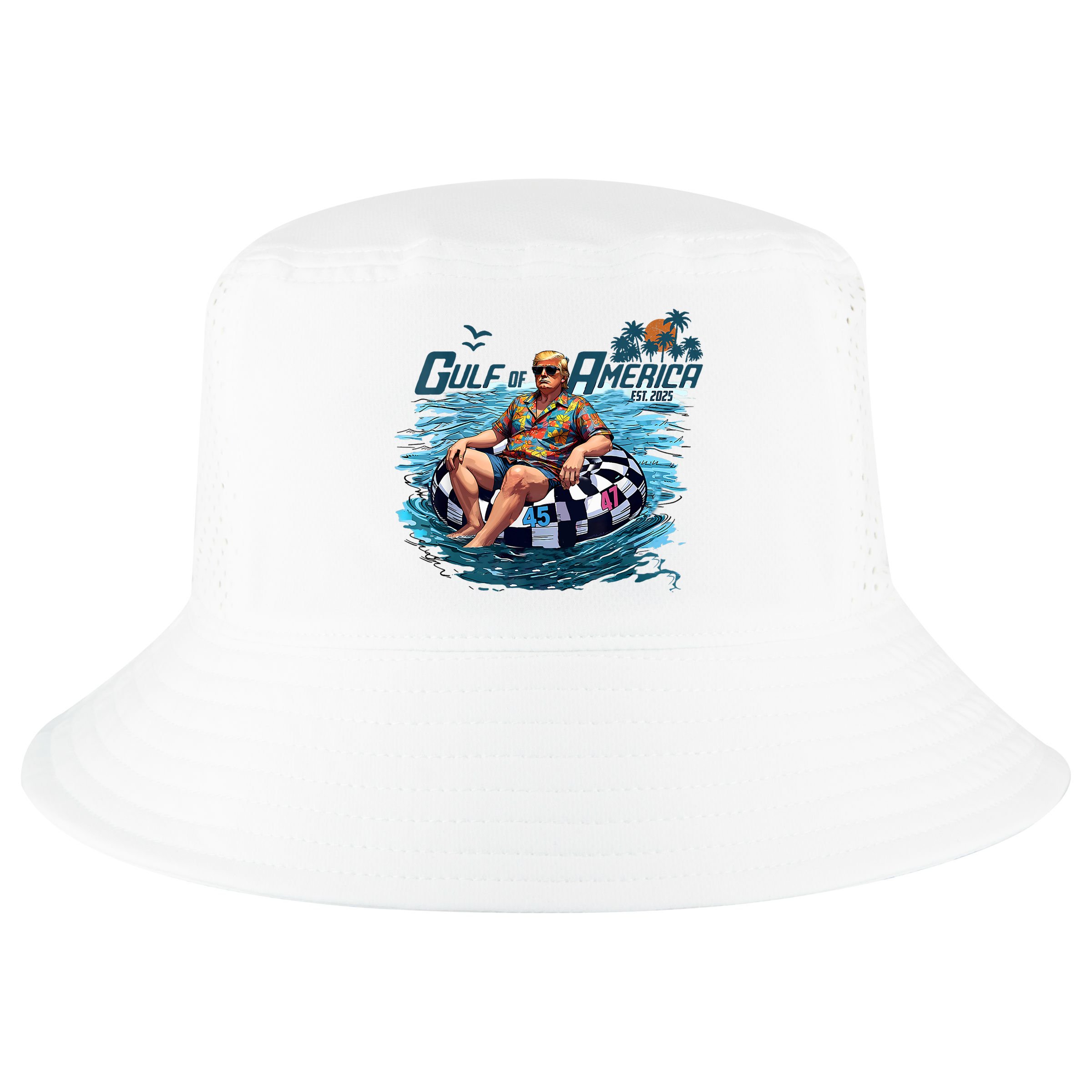 Gulf Of US America Est 2025 Funny Trump Cool Comfort Performance Bucket Hat
